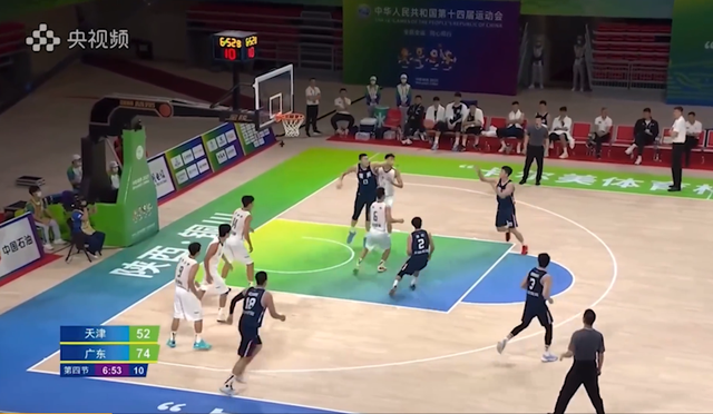 陕西男篮战胜天津队，豪取连胜